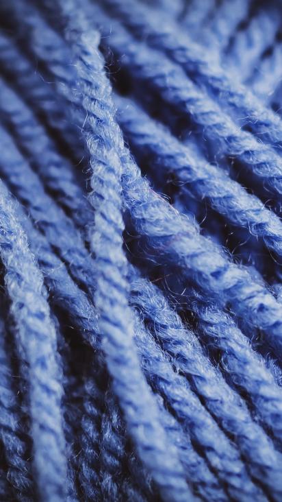 Cornflower Blue Organic Spinning Fiber 